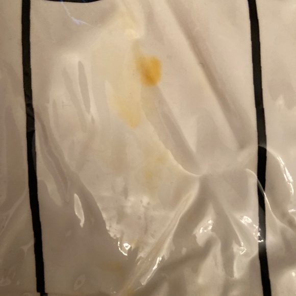 Shower Curtain Music Notes Piano Keys Roses Plastic with Set of White Hooks VGUC - Picture 7 of 8